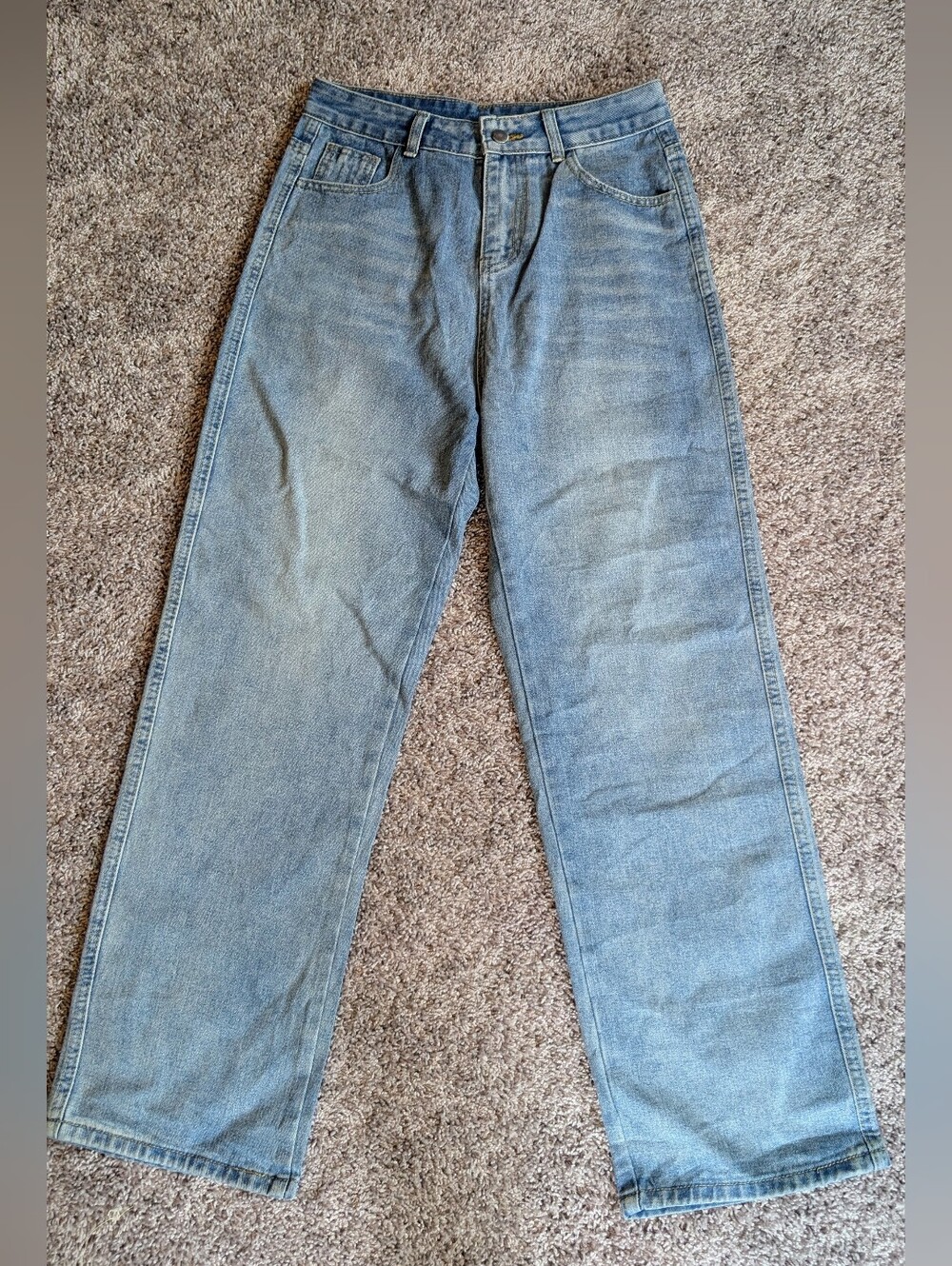 Classic Women Light Blue Straight-Leg Jeans